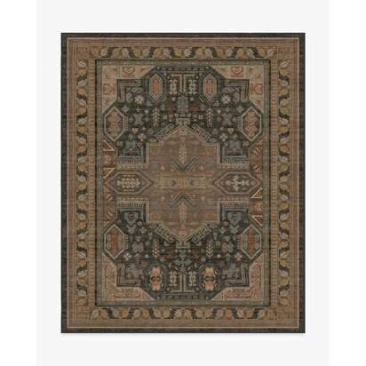 Imani Vintage Multicolour Flatwoven Rug - 245 x 305 cm - Rug + Cushioned Pad System