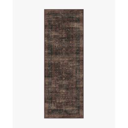 Rowan Bordeaux Flatwoven Rug - 75 x 215 cm - Rug + Cushioned Pad System
