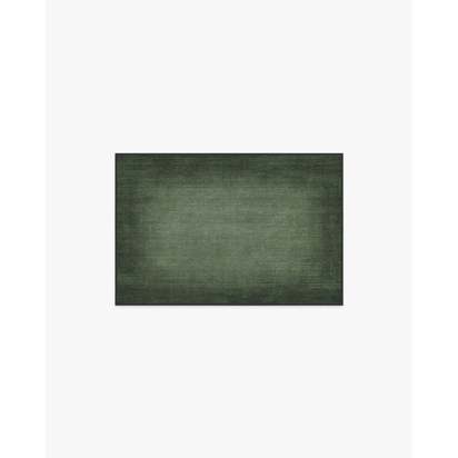 Aura Ombre Solid Sage Flatwoven Rug - 60 x 90 cm - Rug + Cushioned Pad System