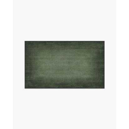 Aura Ombre Solid Sage Flatwoven Rug - 90 x 150 cm - Rug + Cushioned Pad System