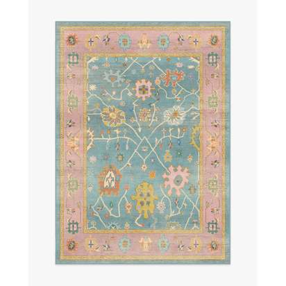 Jemima Multicolour Flatwoven Rug - 150 x 215 cm - Rug + Cushioned Pad System