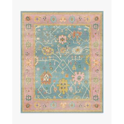 Jemima Multicolour Flatwoven Rug - 245 x 305 cm - Rug + Cushioned Pad System