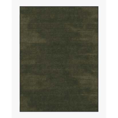 Nico Solid Olive Flatwoven Rug - 275 x 365 cm - Rug + Cushioned Pad System