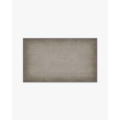 Aura Ombre Solid Ash Grey Flatwoven Rug - 90 x 150 cm - Rug + Cushioned Pad System