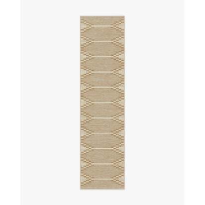 Sloane Natural Flatwoven Rug - 75 x 305 cm - Rug + Cushioned Pad System