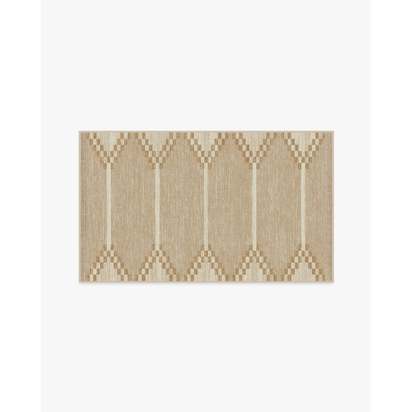 Sloane Natural Flatwoven Rug - 90 x 150 cm - Rug + Cushioned Pad System