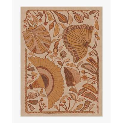 Alice Mellow Yellow Flatwoven Rug by Jungalow - 275 x 365 cm - Rug + Cushioned Pad System