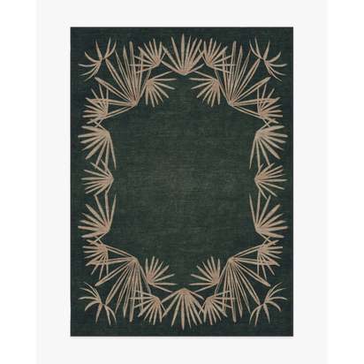 Tarsila Forest Flatwoven Rug by Jungalow - 150 x 215 cm - Rug + Cushioned Pad System