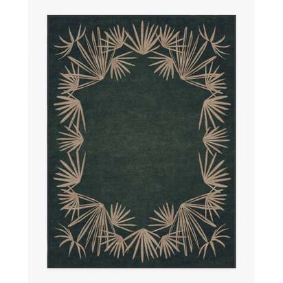 Tarsila Forest Flatwoven Rug by Jungalow - 275 x 365 cm - Rug + Cushioned Pad System