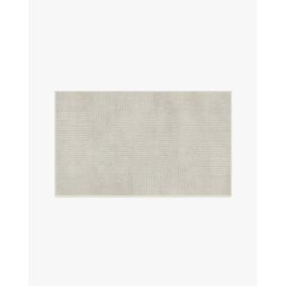 Bel Air Ivory Flatwoven Rug by The Hiltons - 90 x 150 cm - Rug + Cushioned Pad System
