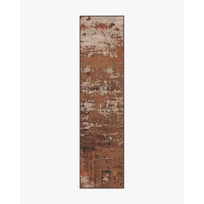 Patina Copper Multicolour Flatwoven Rug - 75 x 305 cm - Rug + Cushioned Pad System