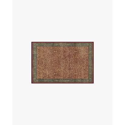 Acorn Amber Red Flatwoven Rug by Morris & Co. - 60 x 90 cm - Rug + Cushioned Pad System
