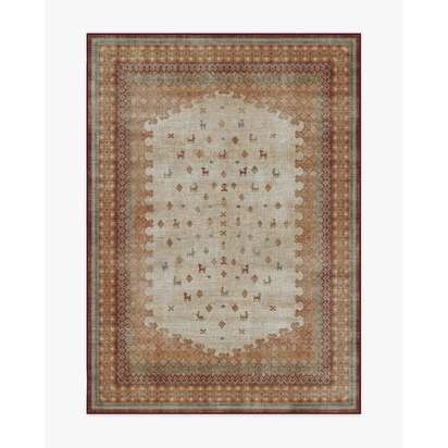 Mitra Multicolour Flatwoven Rug by Martyn Lawrence Bullard - 150 x 215 cm - Rug + Cushioned Pad System