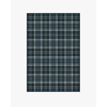 Dress Stewart Tartan Navy Flatwoven Rug - 120 x 185 cm - Rug + Cushioned Pad System