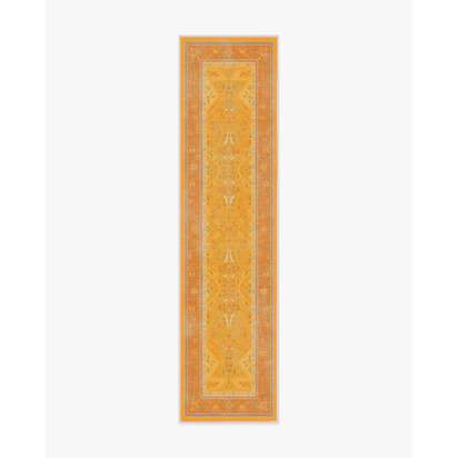 Colourful Loom Mango Flatwoven Rug by Iris Apfel - 75 x 305 cm - Rug + Cushioned Pad System