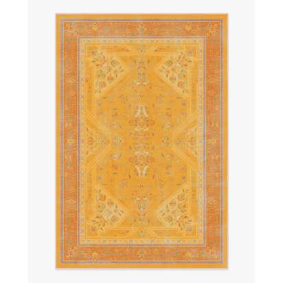 Colourful Loom Mango Flatwoven Rug by Iris Apfel - 185 x 275 cm - Rug + Cushioned Pad System