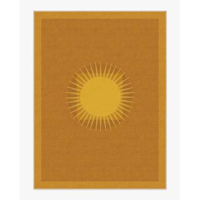 Helios Gold Flatwoven Rug by Matthew Williamson - 275 x 365 cm - Rug + Cushioned Pad System