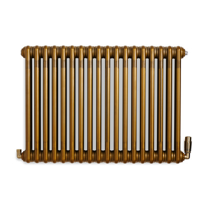 Terma Colorado Horizontal 3 Column Radiator - 600 x 834mm - Brass Lacquer