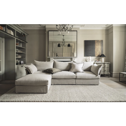 3 Seater Left Chaise Sofa | Pumice