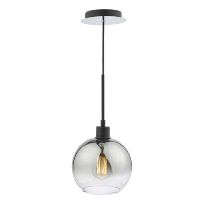 Lycia Black & Ombre Glass Pendant Ceiling Light
