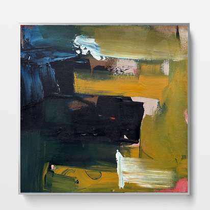 Summit - Original Painting Black 50 x 50 cm