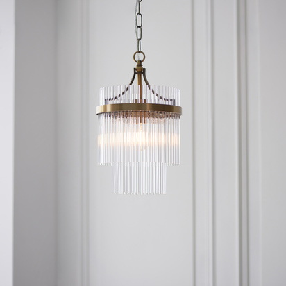 Salzburg 1 Pendant Light Antique Brass