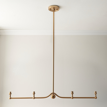 Stow 4 Pendant Light Fitting Brushed Brass