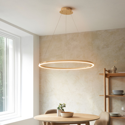 Surbiton 1 Pendant Light French Gold Finish