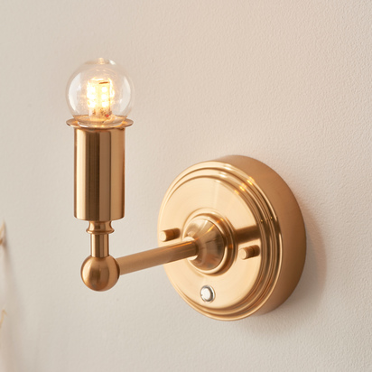 Winchester Rechargeable 1 Wall Light Aged Brass