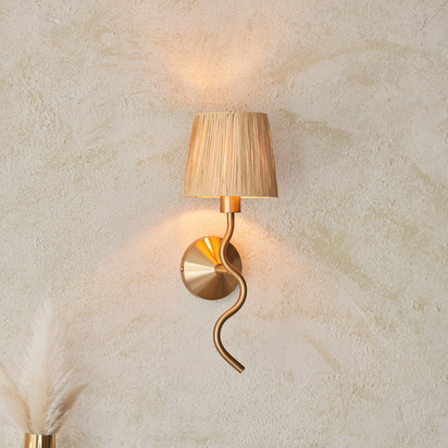 Chertsey 1 Wall Light Brushed Aged Brass