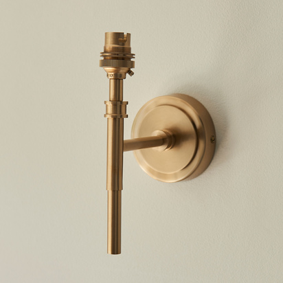 Brookfield 1 Wall Light Fitting Aged Brass