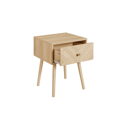 Herringford 1 Drawer Bedside