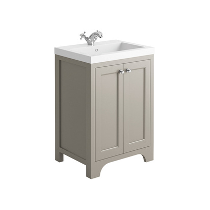 Butler & Rose Benedict 600mm Floorstanding Vanity Unit & Basin - Dovetail Grey