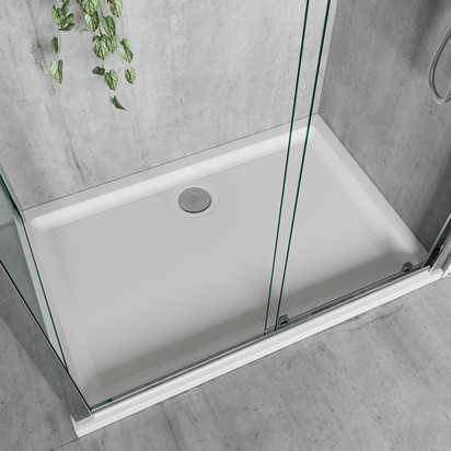 Harbour Anti Slip Gel Coated Stone Resin Rectangular Shower Tray - 1400 x 900
