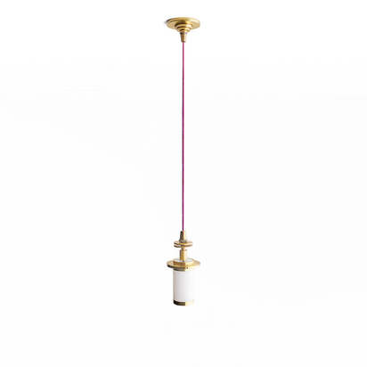 Mini elbow rechargeable pendant kit in antique brass