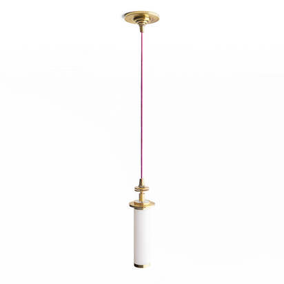 Elbow rechargeable pendant kit in antique brass