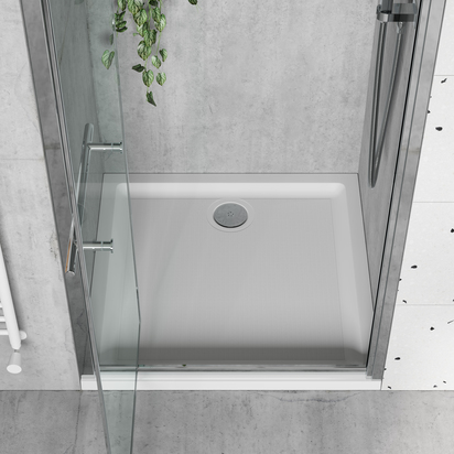 Harbour Anti Slip Gel Coated Stone Resin Square Shower Tray - 900 x 900mm