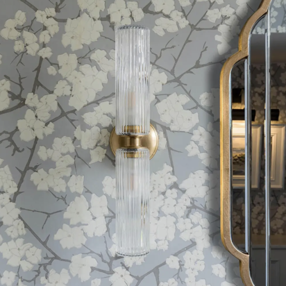 Claremont Medium Wall Light Fluted Glass