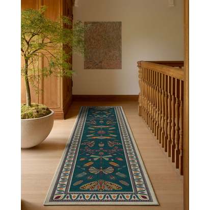 Flutterby Flatwoven Rug by Iris Apfel - 200 x 290 cm - Rug + Pad System