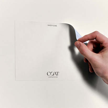 Paper Plane Sample - Peel & Stick