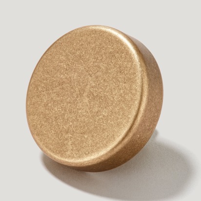 HUDSON Shaker Knob - Aged Brass - Knob Only