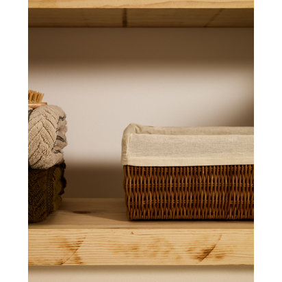 Indali set of 2 rattan baskets, 32 x 25 cm / 28 x 20 cm