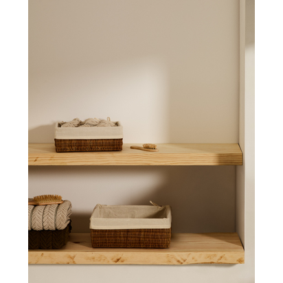 Indali set of 2 rattan baskets, 32 x 25 cm / 28 x 20 cm