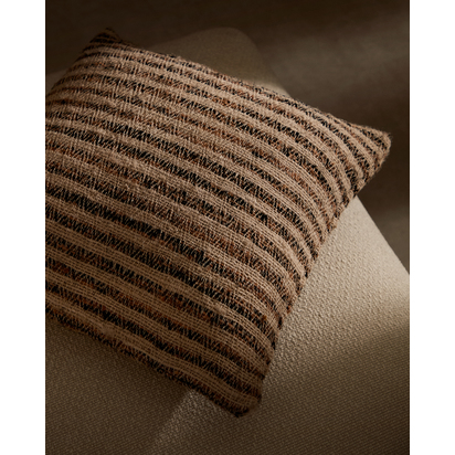 Wesna cushion cover in multi-coloured viscose and cotton, 45 x 45 cm