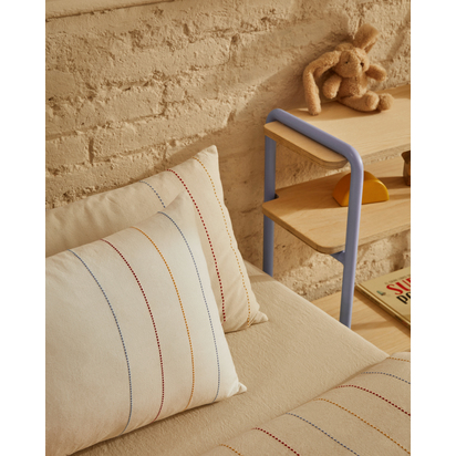 Indani bed set duvet cover, pillowcase, bottom sheet 100% organic cotton stripes for 90 cm