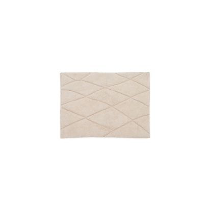 Nyana white, cotton bathmat, 50 x 70 cm