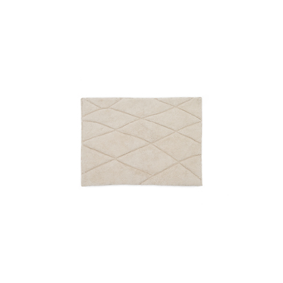 Nyana white, cotton bathmat, 50 x 70 cm
