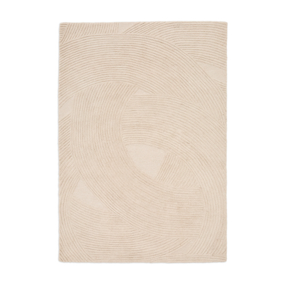 Domm beige wool rug, 200 x 300 cm