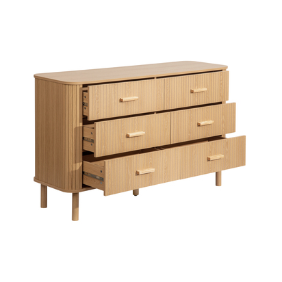 Axel 6 Drawer Fluted Chest