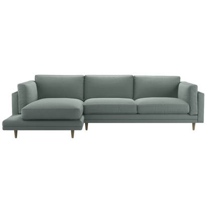 Marco LHF Chaise Sofa in Hidden Cove Brushed Linen Cotton